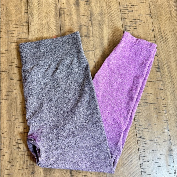aerie Pants - Aerie Gray and Purple Heathered Leggings